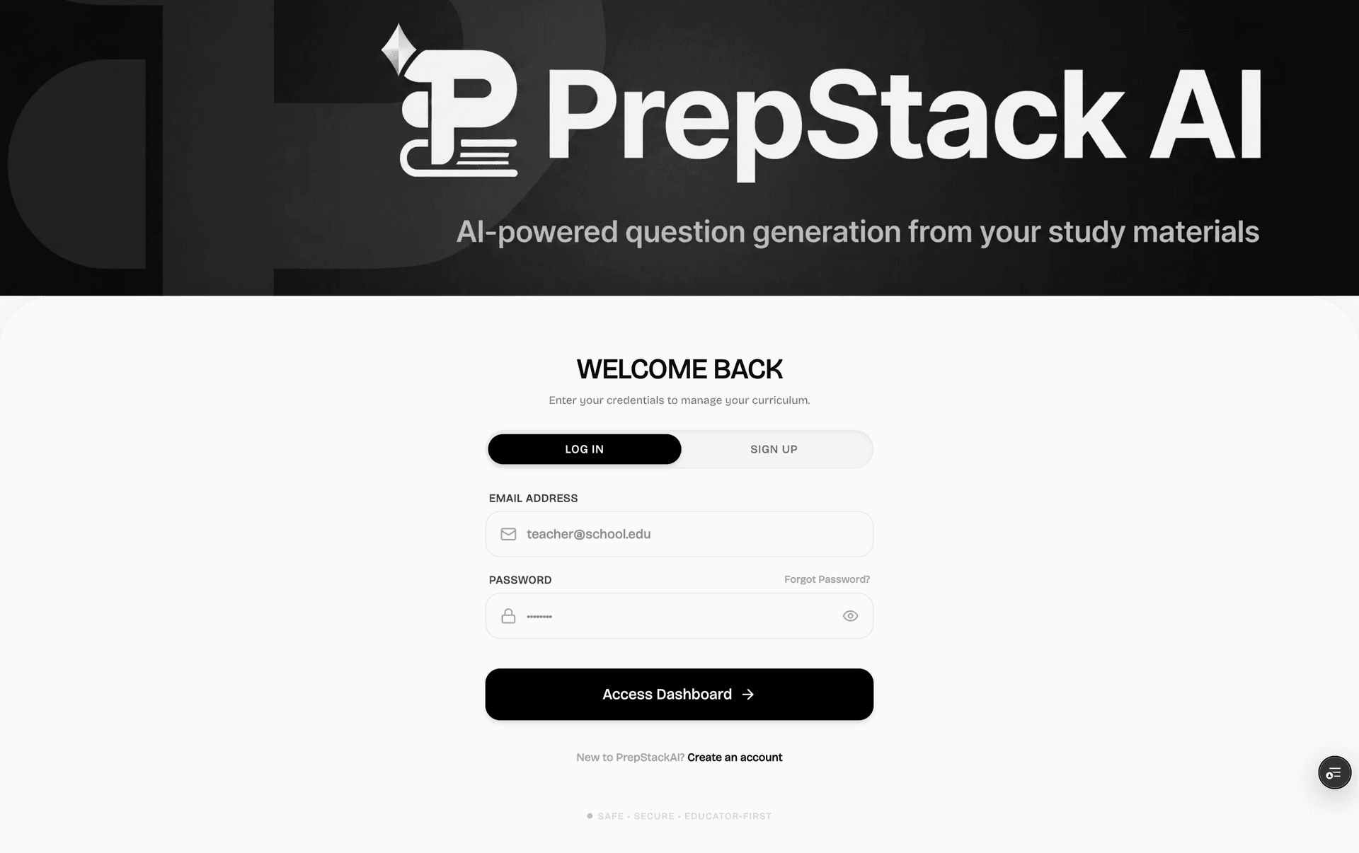 PrepStack AI Platform